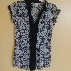 SWEET PEA Black & White Top M